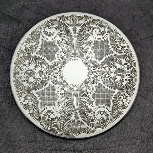 英国ヴィンテージ シルバープレート製 テーブルマット 4枚セット 紙箱入り