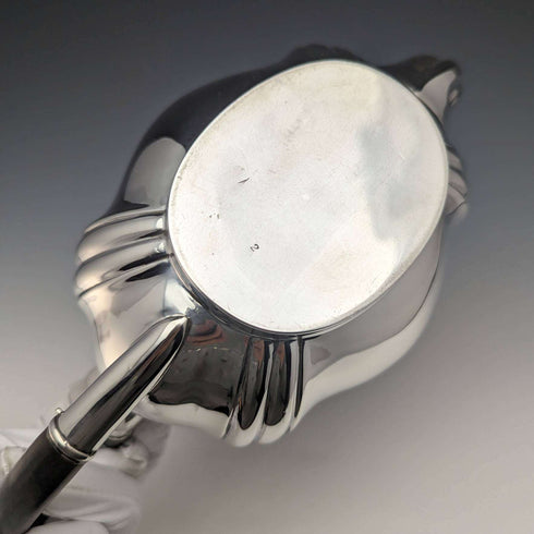 Tetera de plata esterlina antigua británica de 1914, 390 g, RF Mosley
