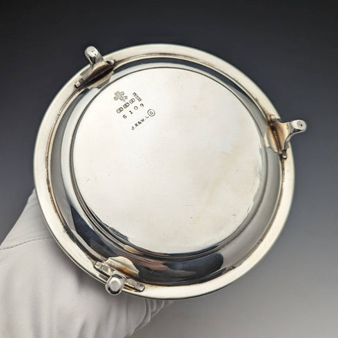 British Antique Silver Plated Biscuit Barrel Henry Atkin