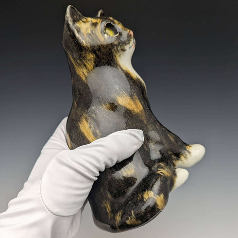 British Winstan Ray Kensington Cat Sabi Cat Pottery Figurine (Size 2)