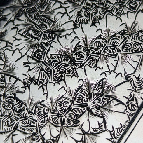 1878 British antique sterling silver card case 61g Frederick Marson