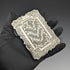 1878 British antique sterling silver card case 61g Frederick Marson