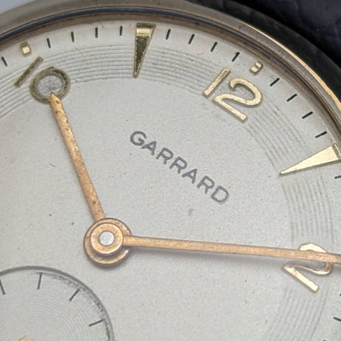 1955 英國復古 Garrard K9 純金錶殼紳士手錶原裝盒內完好