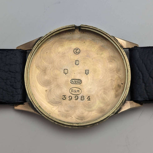 1955年 英国ヴィンテージ ガラード K9金無垢ケース 紳士用腕時計 動作良好 BOX入り