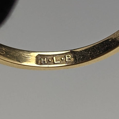 英國復古配飾 18K 金戒指 0.25ct 鑽石 HL 棕色