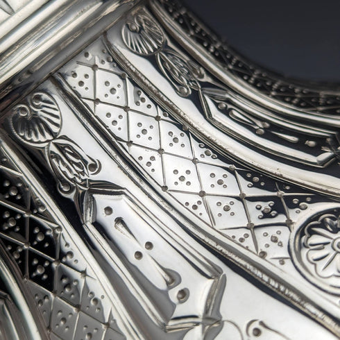 1870年代 英国アンティーク シルバープレート製ティーポット 741g Martin Hall