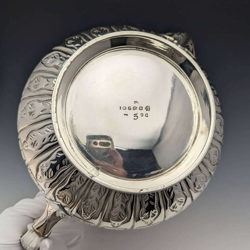 1870 年代英國古董鍍銀茶壺 741 克 Martin Hall