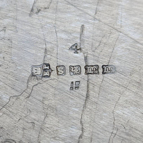 1870s British antique silver plated drum teapot 669g