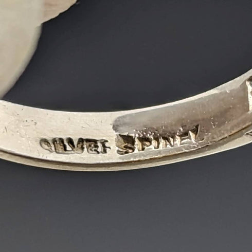 復古配飾純銀永恆戒指