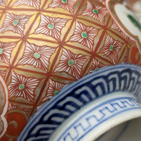 日本アンティーク 明治期 伊万里焼 蓋付き椀 ペア