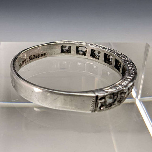 vintage accessory sterling silver eternity ring