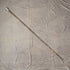 1919 British antique ladies walking stick, sterling silver, round handle, 82cm