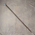 1890 British Antique Men's Walking Stick Pure Silver Derby Handle 92cm