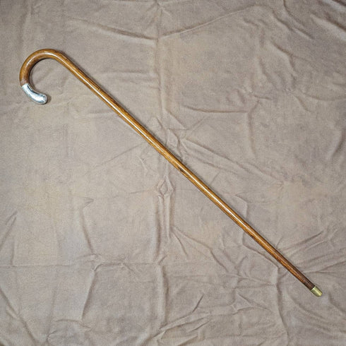 1928 年英國復古男士手杖,帶弧形手柄 78 厘米