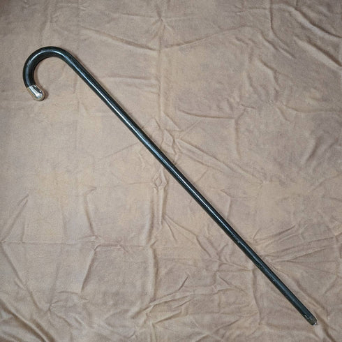 1922 British Antique Gentleman's Walking Stick with Curved Handle 92cm