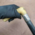 1894 British Antique Men's Walking Stick Deer Antlers Clutch Handle Thick Shaft 80cm