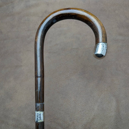 1912 年英國古董紳士輕便手杖,帶弧形手柄 91 厘米