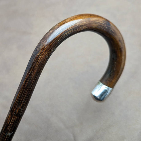 1912 年英國古董紳士輕便手杖,帶弧形手柄 91 厘米