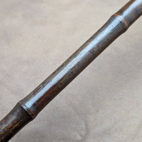 1890 年英國古董男士手杖純銀德比手柄 92 厘米