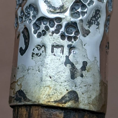 1902年 英国アンティーク レディース用ステッキ 杖 純銀ダービーハンドル 82cm