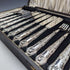 1934 British Vintage Queens Pattern Sterling Silver Handle Cutlery 6 Pairs Boxed