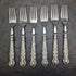 1934 British Vintage Queens Pattern Sterling Silver Handle Cutlery 6 Pairs Boxed
