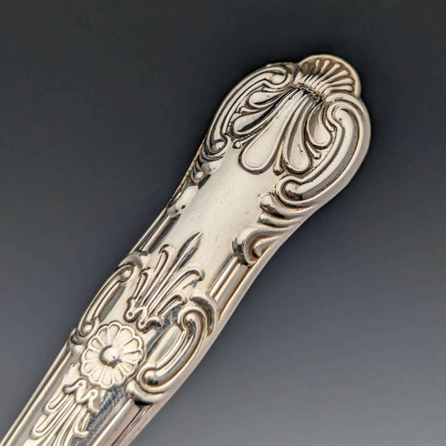 1934 British Vintage Queens Pattern Sterling Silver Handle Cutlery 6 Pairs Boxed