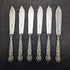 1934 British Vintage Queens Pattern Sterling Silver Handle Cutlery 6 Pairs Boxed