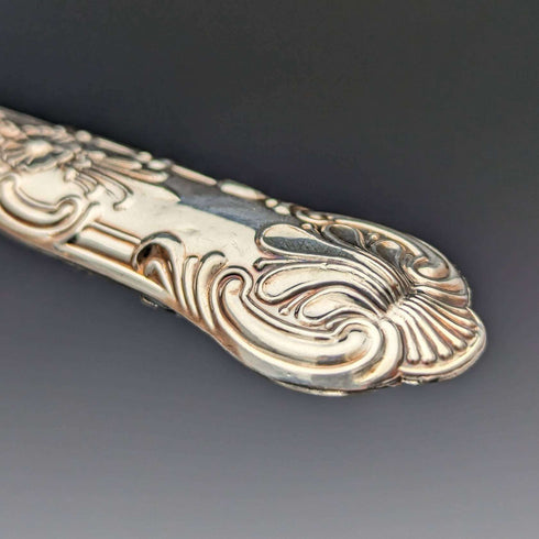 1934 British Vintage Queens Pattern Sterling Silver Handle Cutlery 6 Pairs Boxed