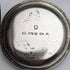 Reloj de bolsillo Omega antiguo, circa 1905, caja con baño de plata, en buen estado de funcionamiento