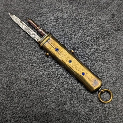 アンティーク 格納式 マルチツール ペンシル & ナイフ