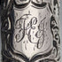 1881 British Antique Pure Silver Relief Sculpture Portable Perfume Bottle