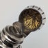 1881 British Antique Pure Silver Relief Sculpture Portable Perfume Bottle