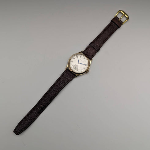 1954 英國復古 Garrard K9 純金錶殼男錶做工精良