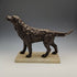 French Antique Dog Shaped Pocket Watch Holder Marble Pedestal Display Stand