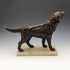 French Antique Dog Shaped Pocket Watch Holder Marble Pedestal Display Stand