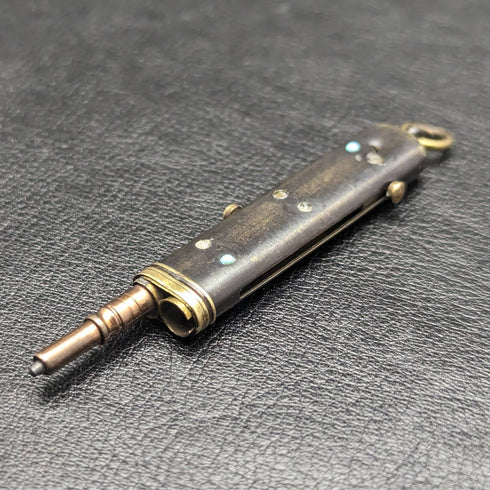 アンティーク 格納式 マルチツール ペンシル & フック