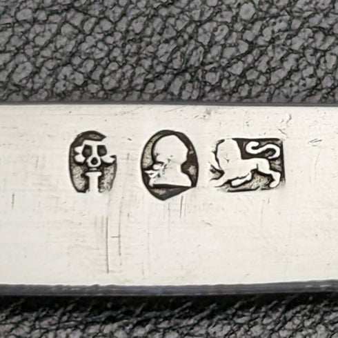 1818年 英国アンティーク 白蝶貝ハンドル 純銀ブレード 折りたたみペンナイフ