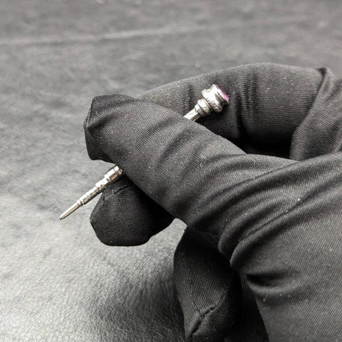 1908 年英國古董純銀自動鉛筆超小伸縮 40-55 毫米魔術鉛筆