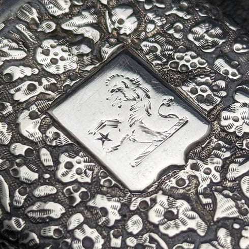 Around 1880 French antique solid silver Vesta case (match case)