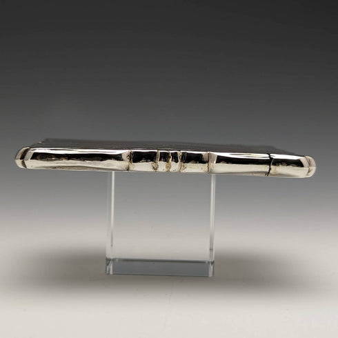 1853年 英国アンティーク 純銀製カードケース 58g Nathaniel Mills