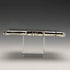 1853 British antique sterling silver card case 58g Nathaniel Mills