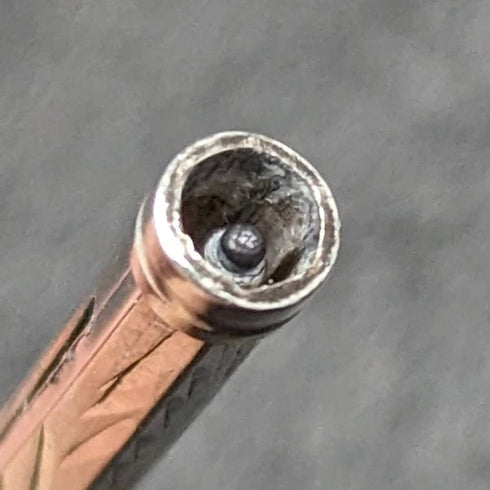 1908 年英國古董純銀自動鉛筆超小伸縮 40-55 毫米魔術鉛筆