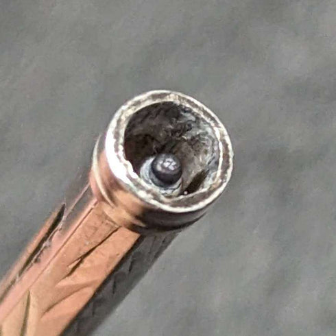 1908 British Antique Sterling Silver Mechanical Pencil Super Small Telescopic 40-55mm Magic Pencil