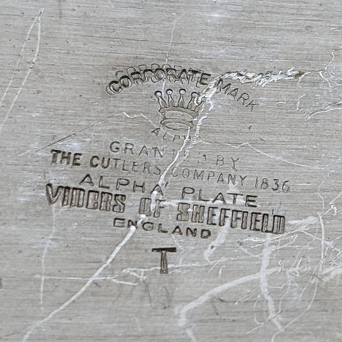 English vintage silver plated teapot Viners