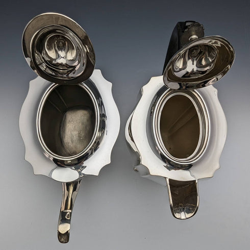 1906年 英国アンティーク シルバープレート製 ティーポット4点セット George Gordon