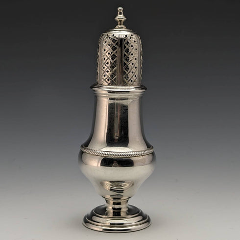 1946 年英國復古純銀辣椒醬調味容器