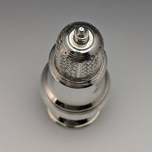 1946 年英國復古純銀辣椒醬調味容器