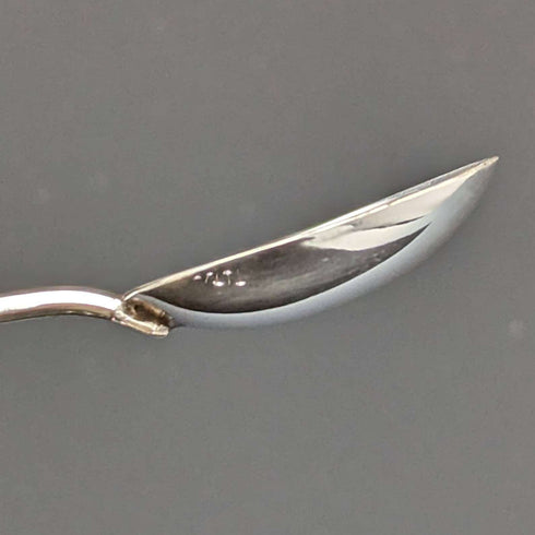British vintage silver plated demitasse spoon set of 6 in a case