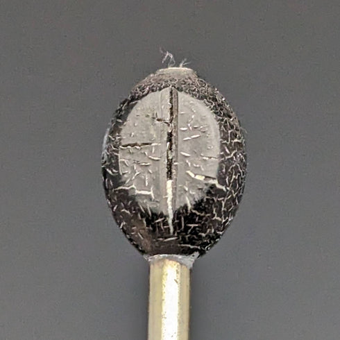 1933年 英国ヴィンテージ 純銀製デミタススプーン ペア エナメル装飾